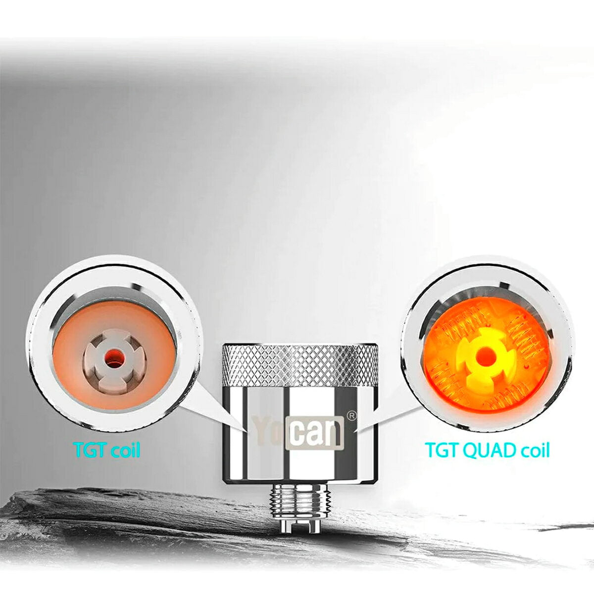 YocanPillarTGTQuad交換用コイル1個ワックス専用ヴェポライザーユーキャンピラーセラミッククオーツ製cbdcbgcbnwaxdabh4cbdcbccbtダブディップ電子タバコ電子タバコベイプvapecoil