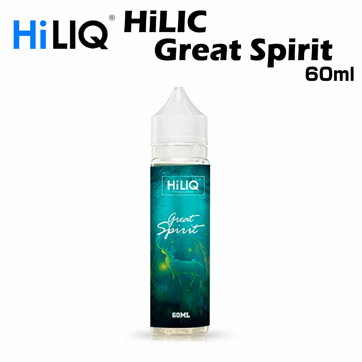 HiLIQ/GreatSpirit60mlハイリクRY4リキッド電子タバコVAPEベイプボトル大容量ニコチン0mgニコチンゼロ清涼剤本体禁煙減煙水蒸気ベイプ