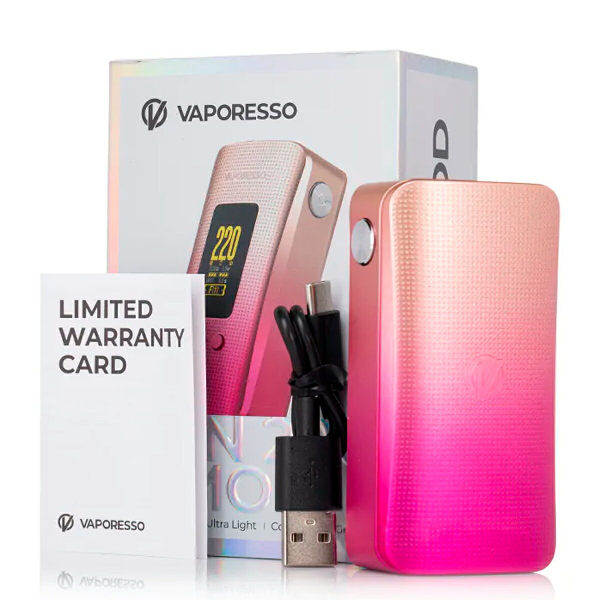 VaporessoGEN200Modモッドバッテリーベポレッソ510規格200W18650×2type-cAXONチップ小型電子たばこ電子タバコベイプ本体ヴェポライザーアトマイザーvape正規品