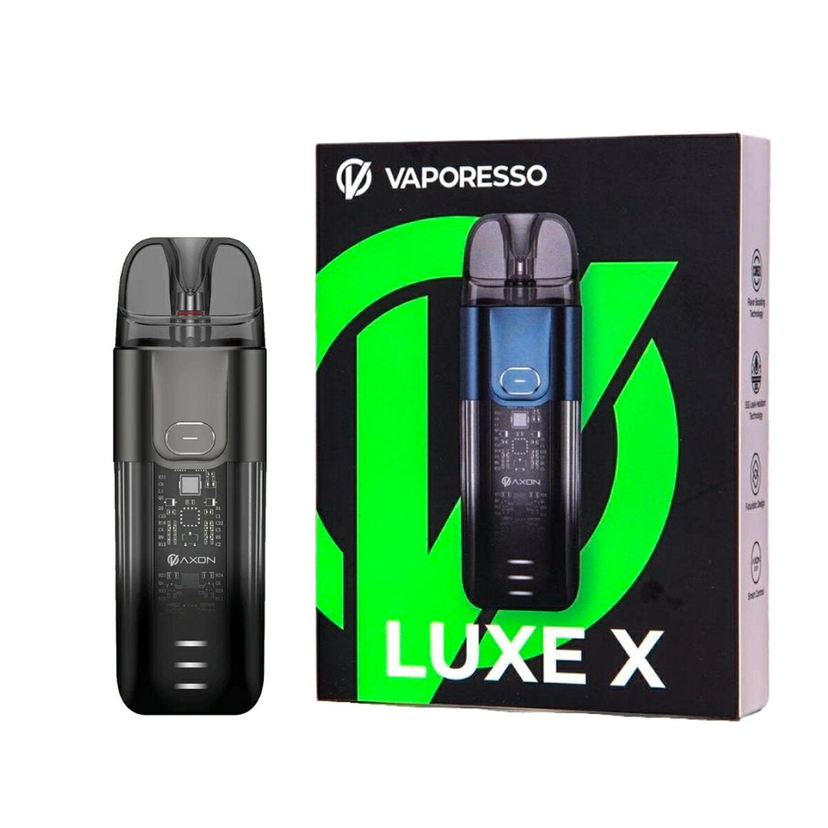 VaporessoLUXEXPodKit1500mAh5mlポッド型スターターキットベポレッソラグゼエックスgtxxr電子たばこ電子タバコベイプ本体リキッド爆煙禁煙ニコチンゼロタールニコチン0シーシャmtlvape