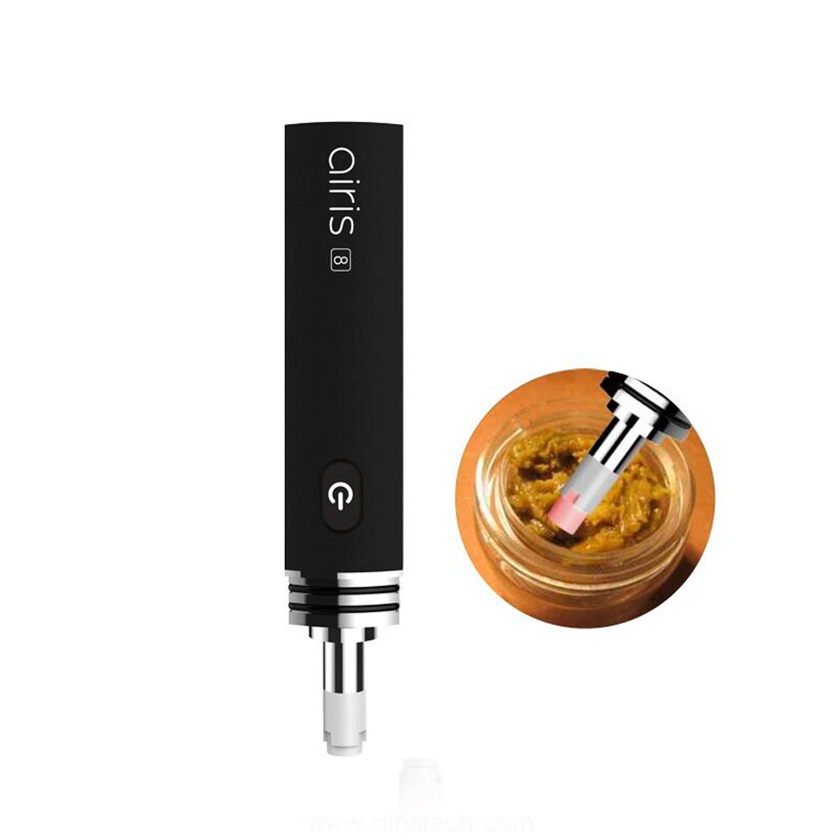 Airistech Airis 8 Wax Dab&Dip Vaporizer ワックス専用ヴェポライザー CBD コンセントレート クリスタル パウダー 対応 スターターキット エアリステック アイリステック 510規格 スレッド カートリッジ CBN CBG