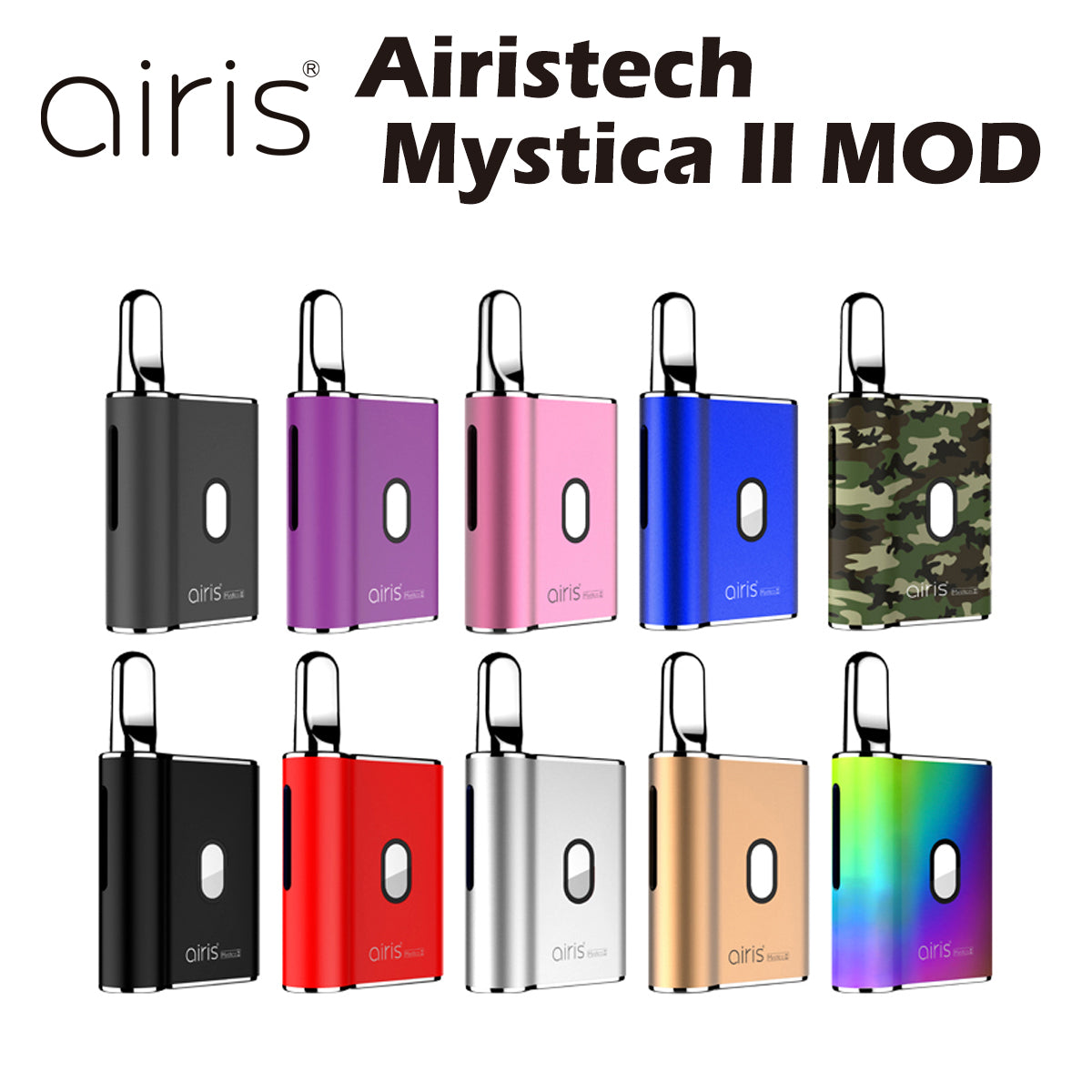 【送料無料】Airistech airis Mystica II MOD 510規格 スレッド アイリステック エアリステック ミスティカ 2 電子タバコ 電子タバコ ベイプ vape vv cbd リキッド オイル ワックス wax アトマイザー ヴェポライザー ベポライザー