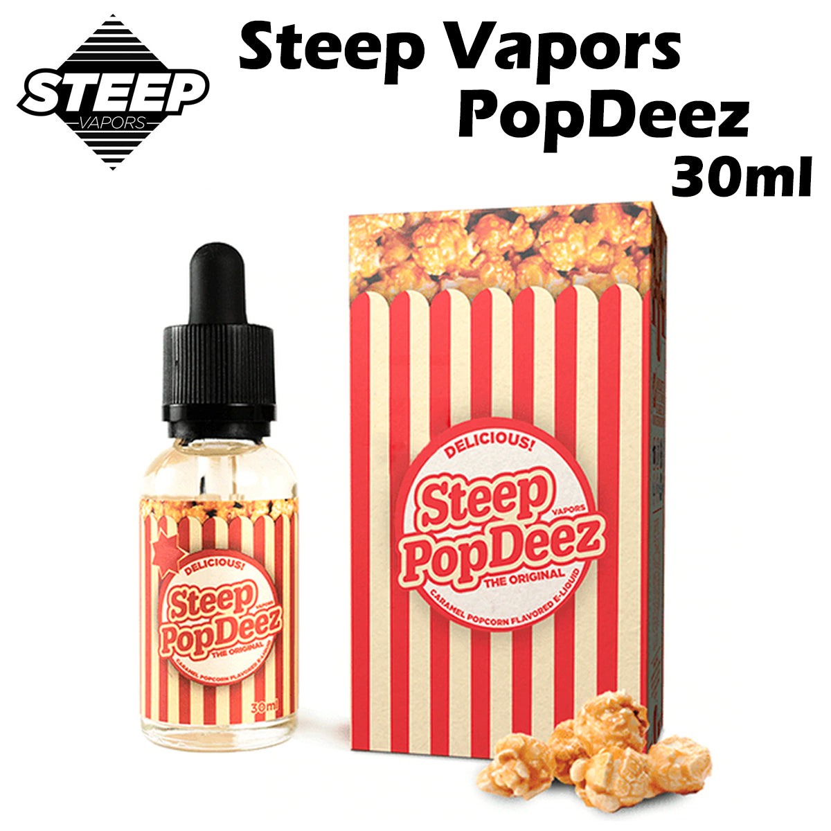 Steep Vapors / Pop Deez 30ml キャラメルポップコーン アメリカ産