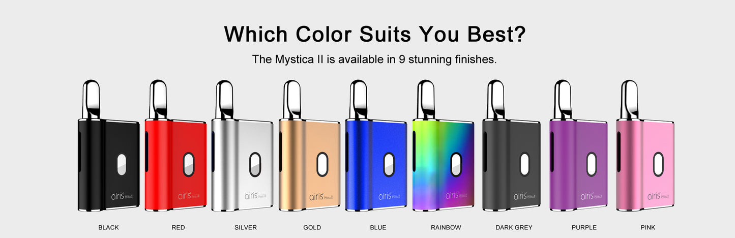 【送料無料】Airistech airis Mystica II MOD 510規格 スレッド アイリステック エアリステック ミスティカ 2 電子タバコ 電子タバコ ベイプ vape vv cbd リキッド オイル ワックス wax アトマイザー ヴェポライザー ベポライザー