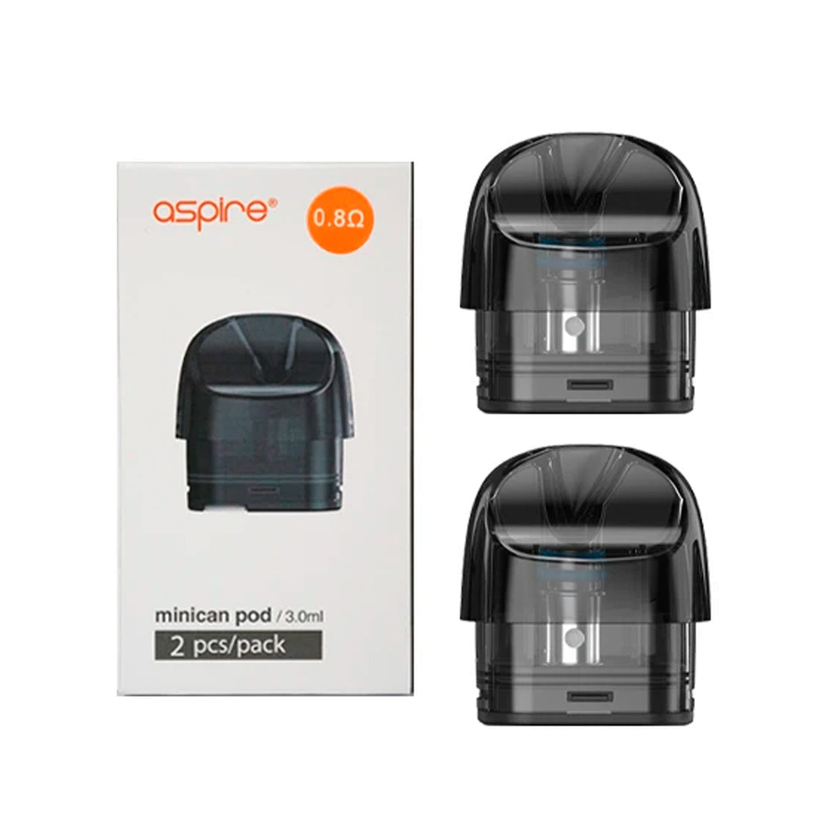 Aspire Minican 交換用ポッドカートリッジ 3ml 2個入 アスパイア ミニカン ポッド キット POD 電子タバコ 電子たばこ vape