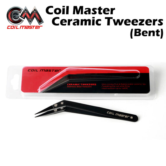 Coil Master Ceramic Tweezers (Bent) 先曲がりタイプ コイルマスター セラミックピンセット ツイーザー コイルビルド ツール 電子たばこ 電子タバコ vape
