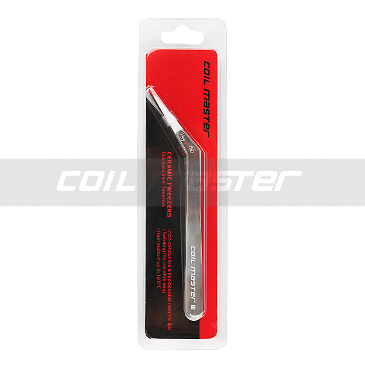 Coil Master Ceramic Tweezers (Bent) 先曲がりタイプ コイルマスター セラミックピンセット ツイーザー コイルビルド ツール 電子たばこ 電子タバコ vape