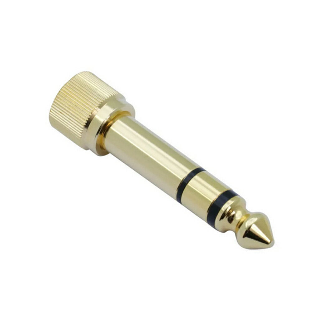 【送料無料】オーディオ変換アダプターネジ式PioneerHDJシリーズ対応ステレオミニプラグステレオ標準プラグステレオプラグ6.5mm3.5mmパイオニアステレオジャック金メッキアンプヘッドホン楽器