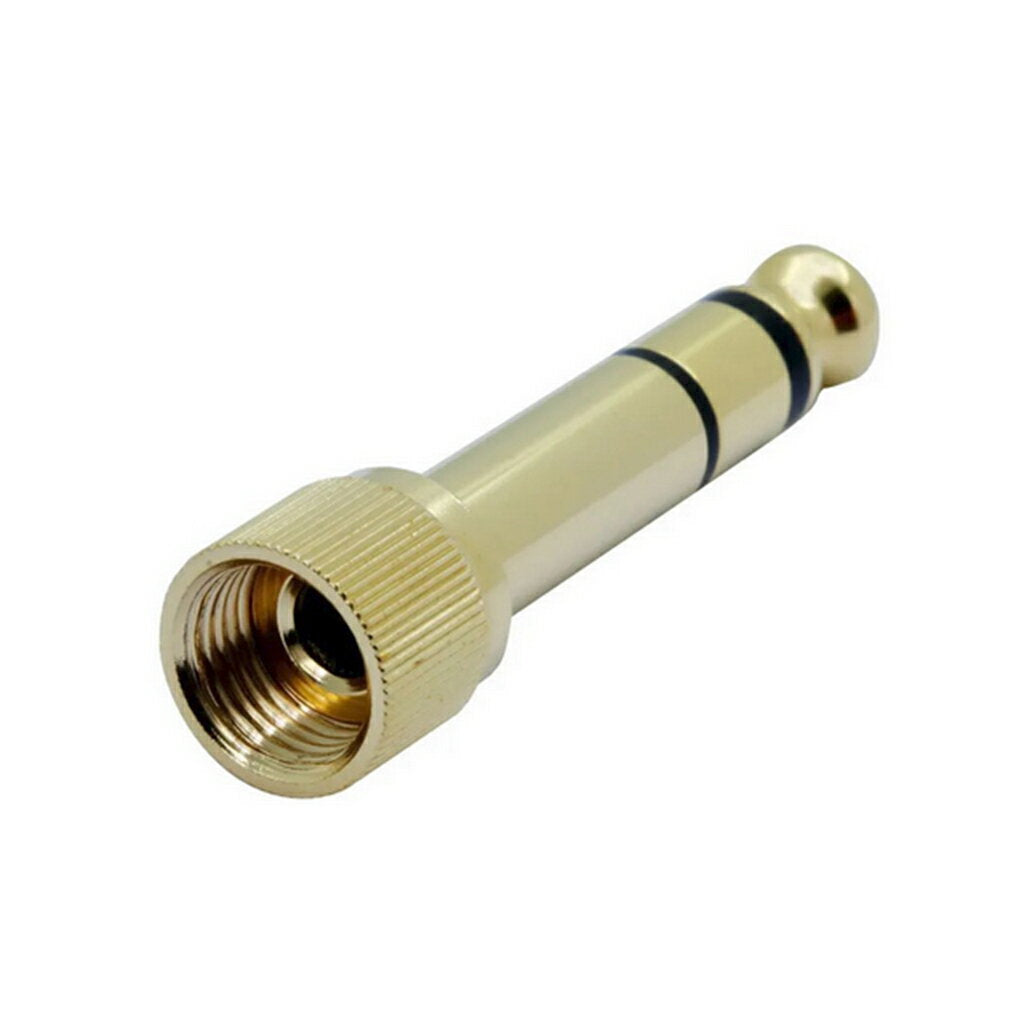 【送料無料】オーディオ変換アダプターネジ式PioneerHDJシリーズ対応ステレオミニプラグステレオ標準プラグステレオプラグ6.5mm3.5mmパイオニアステレオジャック金メッキアンプヘッドホン楽器