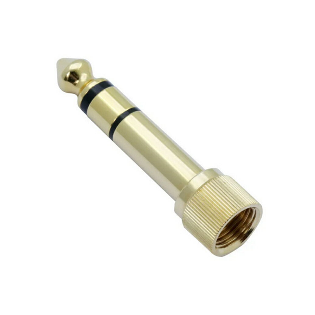 【送料無料】オーディオ変換アダプターネジ式PioneerHDJシリーズ対応ステレオミニプラグステレオ標準プラグステレオプラグ6.5mm3.5mmパイオニアステレオジャック金メッキアンプヘッドホン楽器