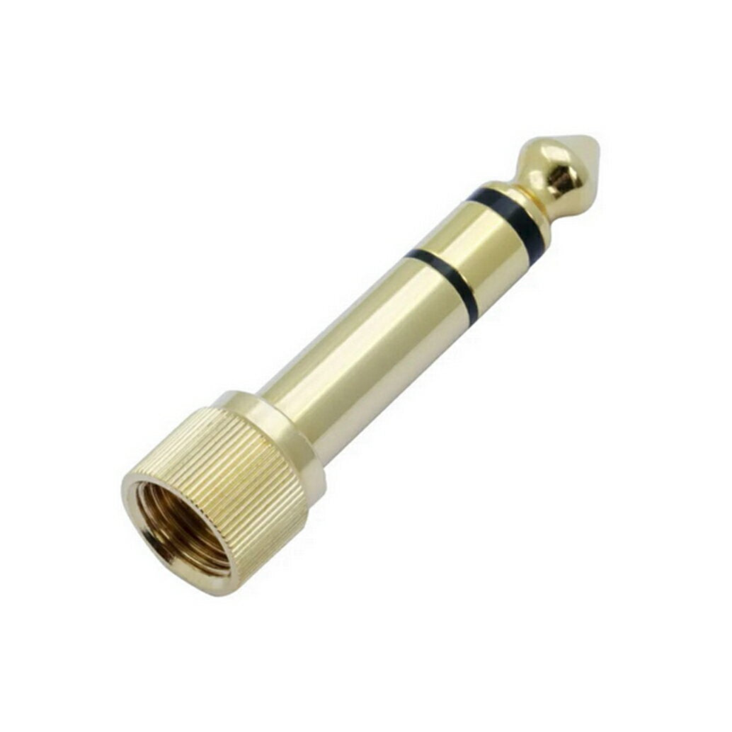 【送料無料】オーディオ変換アダプターネジ式PioneerHDJシリーズ対応ステレオミニプラグステレオ標準プラグステレオプラグ6.5mm3.5mmパイオニアステレオジャック金メッキアンプヘッドホン楽器