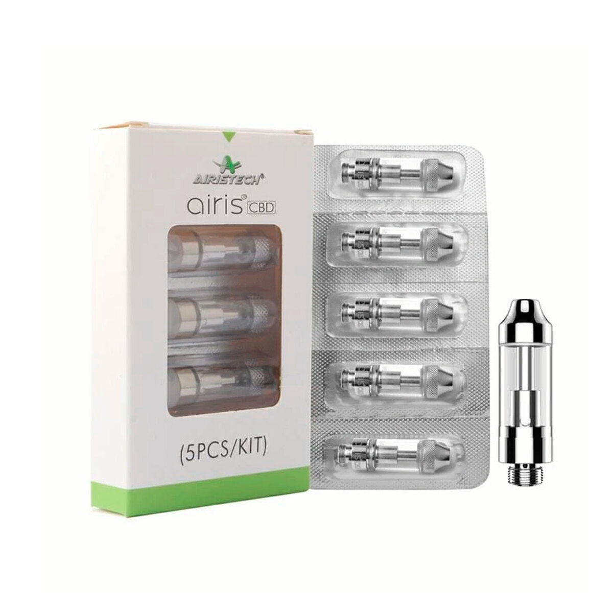 AiristechairisTripod交換用カートリッジリキッド用[5個入]コイルアイリステックトライポッドcbd510電子タバコ電子たばこvape