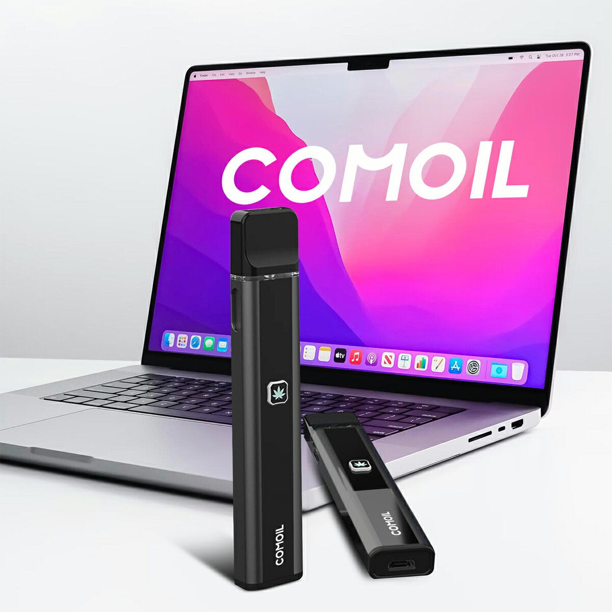 COMOILCBDリキッドオイル用ディスポーザブルキット使い捨てキット280mAh1.0mlcbgcbncbcvapeベイプ電子タバコ電子たばこ