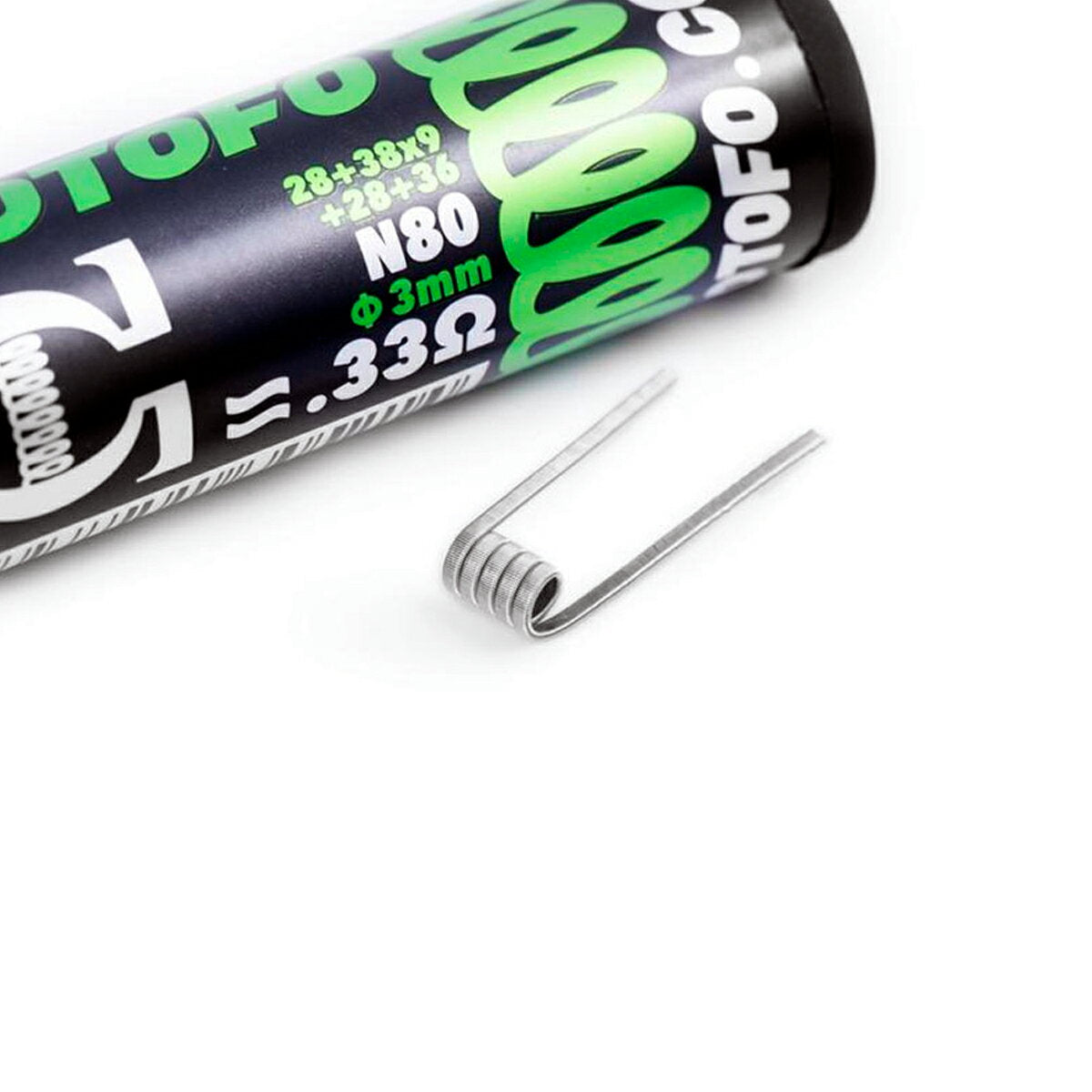 WotofoFramedStapleClaptonPrebuiltCoilsN800.33Ω(28GA+38GA×9+28GA)10個入ウォトフォプリビルドコイルフレームドステイプルクラプトンニクロム80電子タバコ電子たばこvape