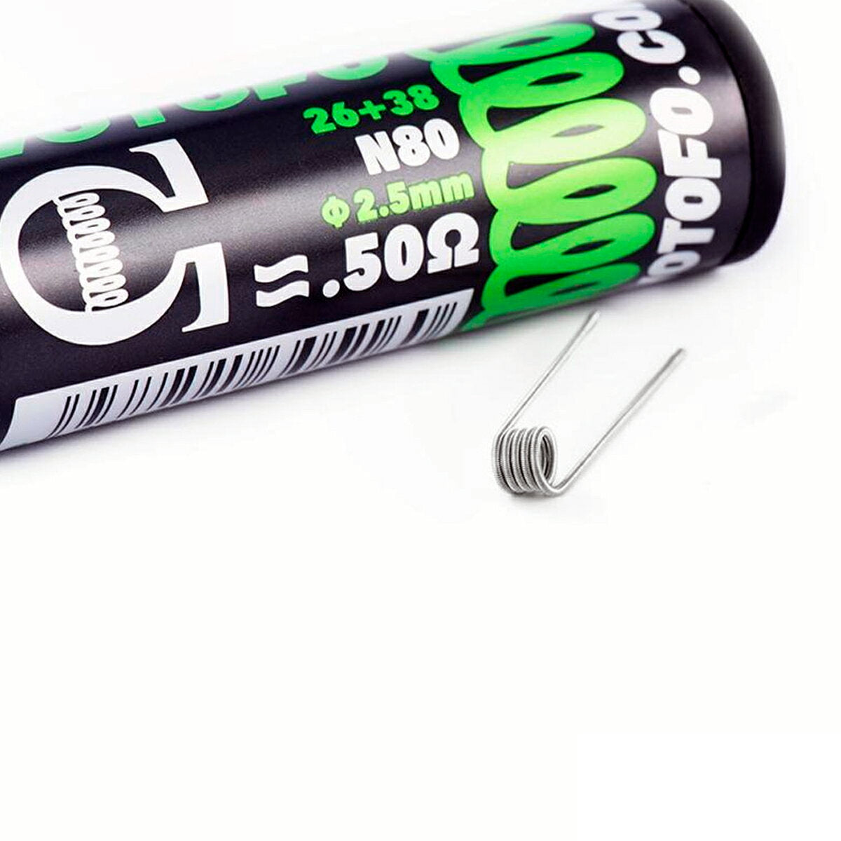 WotofoFusedClaptonPrebuiltCoilsN800.5Ω(26GA+38GA)10個入ウォトフォプリビルドコイルフレームドステイプルクラプトンニクロム80電子タバコ電子たばこvape