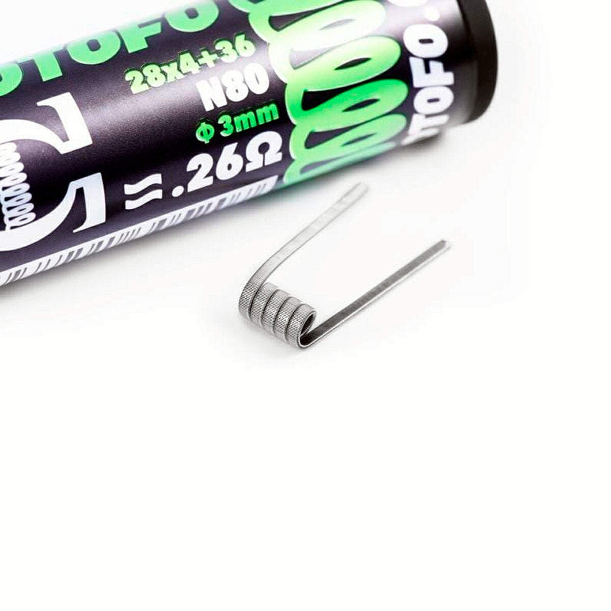 WotofoQuadCoreFusedClaptonPrebuiltCoilsN800.26Ω(28GA×4+36GA)10個入ウォトフォプリビルドコイルフレームドステイプルクラプトンニクロム80電子タバコ電子たばこvape