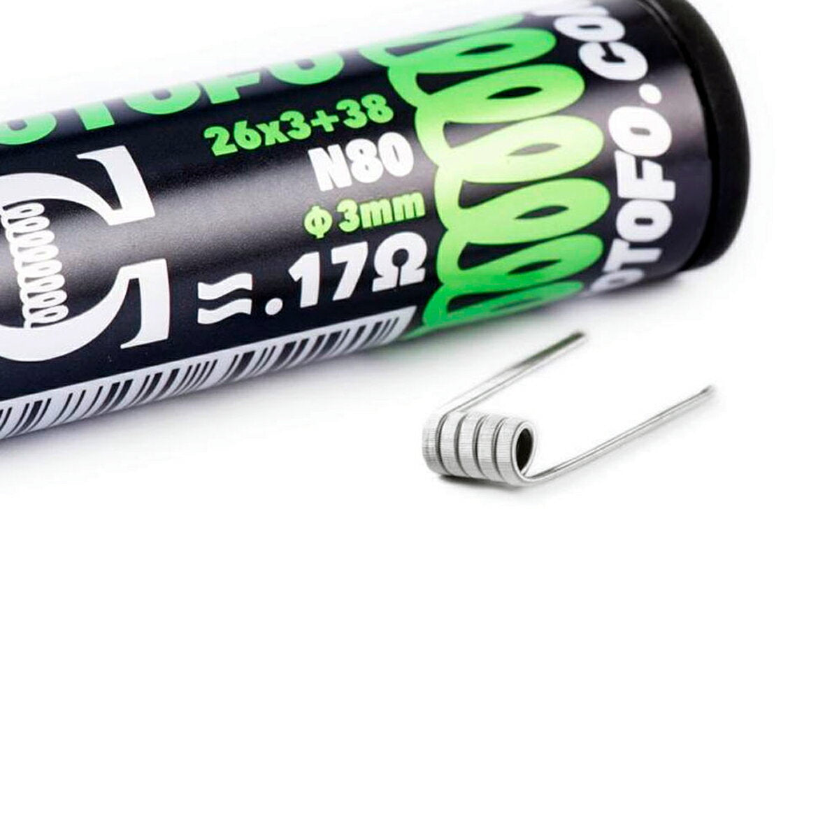 WotofoTriCoreFusedClaptonPrebuiltCoilsN800.17Ω(26GA×3+38GA)10個入ウォトフォプリビルドコイルプリメイドコイルトライコアフューズドクラプトンニクロム80