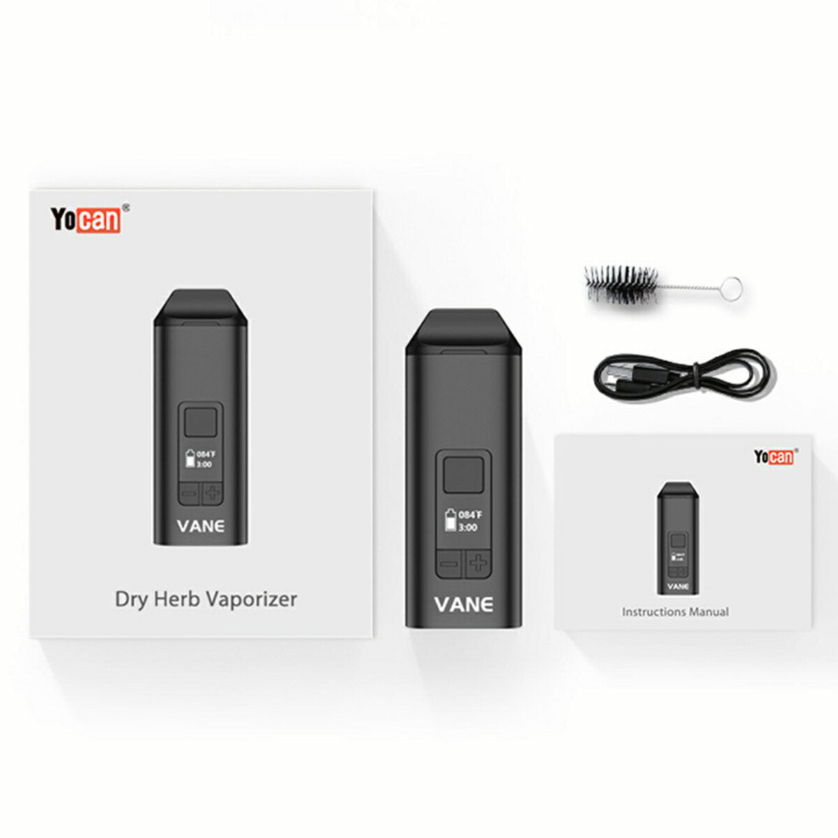 YocanVaneドライハーブヴェポライザー1100mAh内蔵バッテリーセラミックチャンバー小型加熱式タバコ電子タバコ葉タバコシャグべポライザー