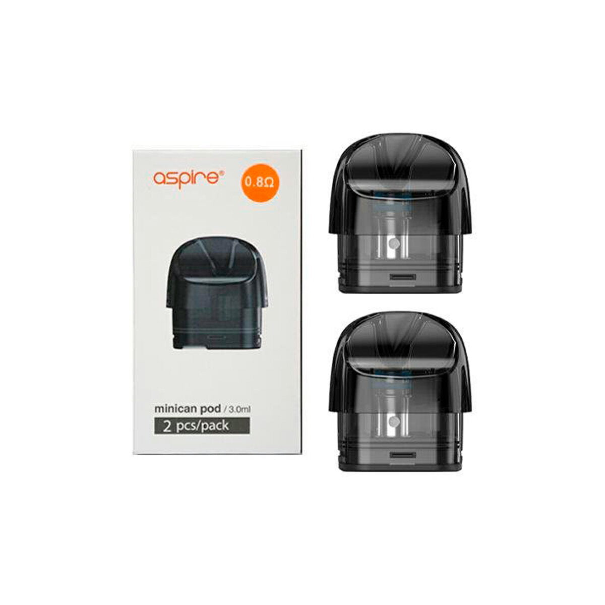 AspireMinican交換用ポッドカートリッジ3ml2個入アスパイアミニカンポッドキットPOD電子タバコ電子たばこvape