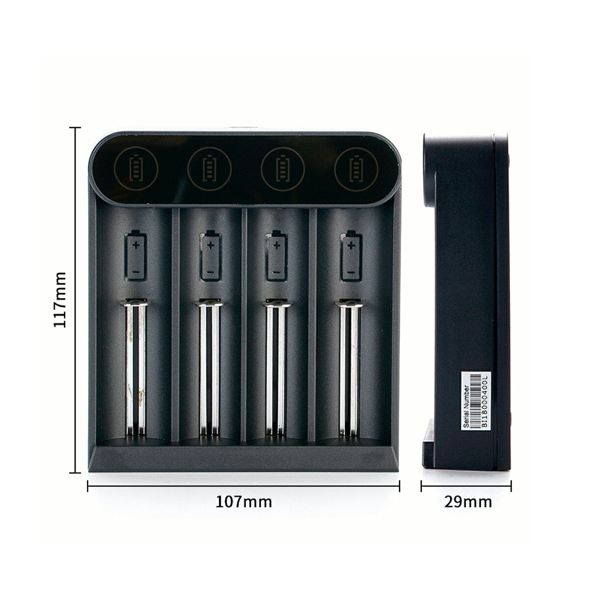 EfestSlimK4Type-C1Aクイックチャージャーバッテリー充電器イーフェスト電子タバコ電子たばこVapeフラッシュライト懐中電灯
