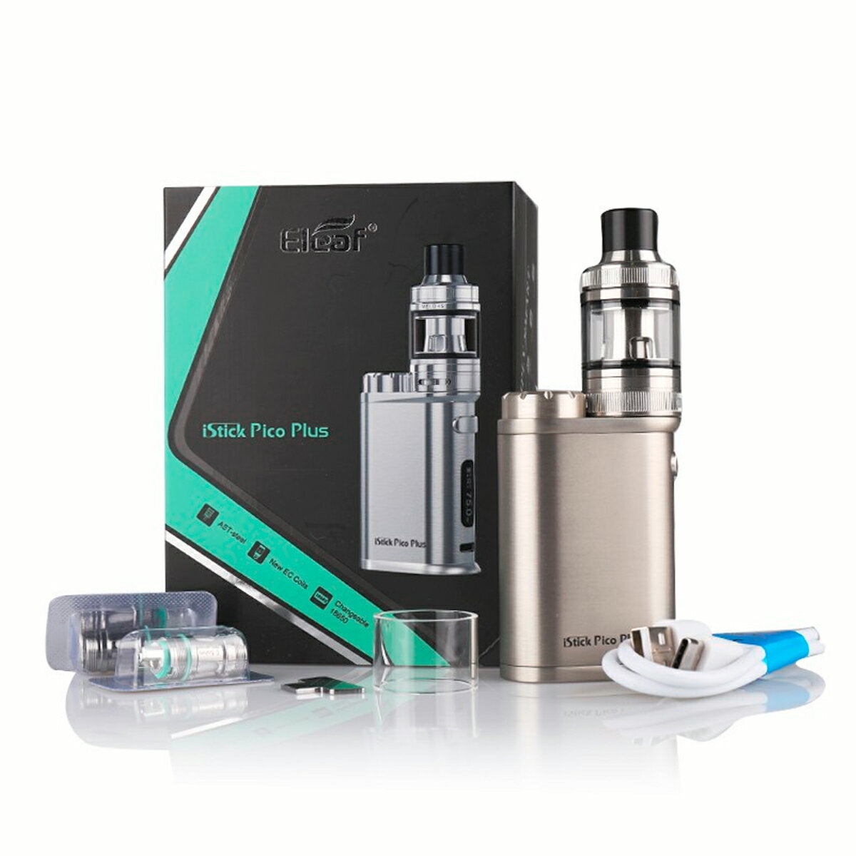EleafiStickPicoPlusMODwithMelo4SKitスターターキットテクニカルモッドイーリーフアイスティックピコプラスメロ超爆煙電子タバコベイプ本体モッドmodpnpニコチンゼロニコチン0シーシャdlvape