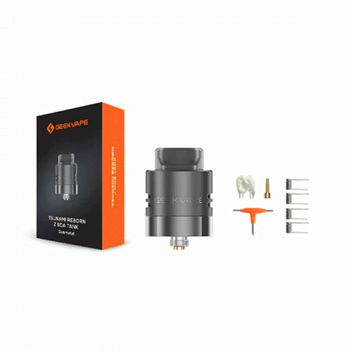 GeekvapeTsunamiRebornZRDA24mmリビルダブルアトマイザードリッパーギークベイプツナミデュアルコイル超爆煙電子たばこ電子タバコベイプシングルコイルビルドスコンカーボトムフィードbfgeekvapeatomizer