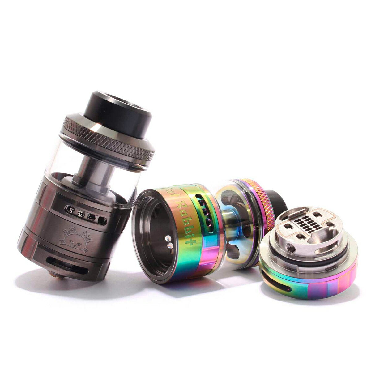 HellvapeFatRabbitRTA5.5mlリビルダブルアトマイザーヘルベイプファットラビットソロタンク超爆煙電子たばこ電子タバコベイプシングルコイルビルドVapedeadatomizer