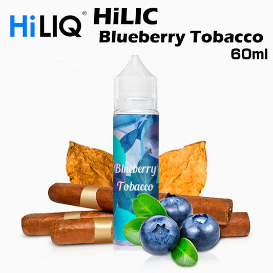 HiLIQ/BlueberryTobacco60mlブルーベリータバコハイリクリキッドタバコ系電子タバコVAPEベイプボトル大容量ニコチン0mgニコチンゼロ清涼剤本体禁煙減煙水蒸気ベイプ