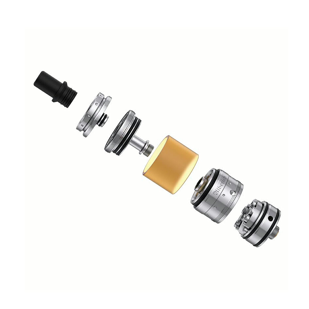 VapeflyAlberichMTLRTATank3/4mlベイプフライアルベリッヒアトマイザータンクリブルダブル510接続電子たばこ電子タバコベイプ本体リキッド爆煙禁煙ニコチンゼロタールニコチン0水蒸気電子シーシャ持ち運びおすすめmtlvape