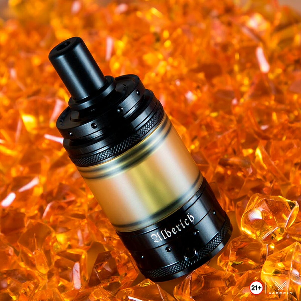 VapeflyAlberichMTLRTATank3/4mlベイプフライアルベリッヒアトマイザータンクリブルダブル510接続電子たばこ電子タバコベイプ本体リキッド爆煙禁煙ニコチンゼロタールニコチン0水蒸気電子シーシャ持ち運びおすすめmtlvape