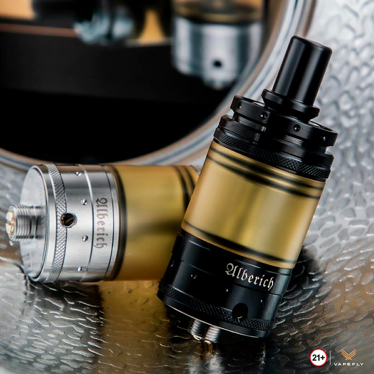 VapeflyAlberichMTLRTATank3/4mlベイプフライアルベリッヒアトマイザータンクリブルダブル510接続電子たばこ電子タバコベイプ本体リキッド爆煙禁煙ニコチンゼロタールニコチン0水蒸気電子シーシャ持ち運びおすすめmtlvape