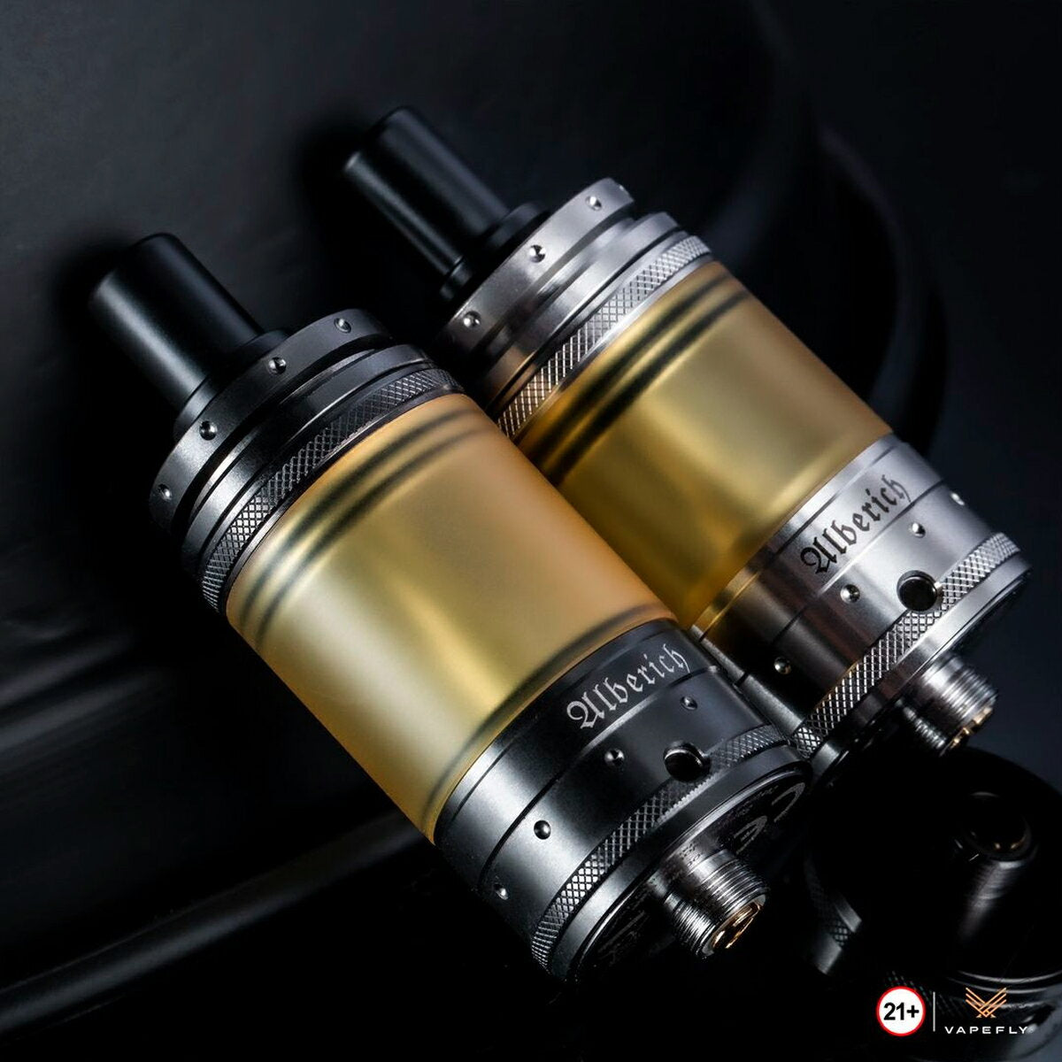 VapeflyAlberichMTLRTATank3/4mlベイプフライアルベリッヒアトマイザータンクリブルダブル510接続電子たばこ電子タバコベイプ本体リキッド爆煙禁煙ニコチンゼロタールニコチン0水蒸気電子シーシャ持ち運びおすすめmtlvape
