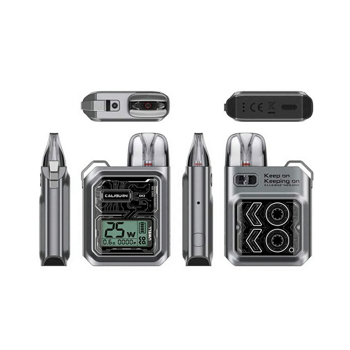 UwellCaliburnGK3PodKit900mAh2.5mlポッド型スターターキットユーウェルカリバーン電子たばこ電子タバコベイプリキッド爆煙禁煙ニコチンゼロタールニコチン0水蒸気電子シーシャ持ち運びおすすめkokomtlvape