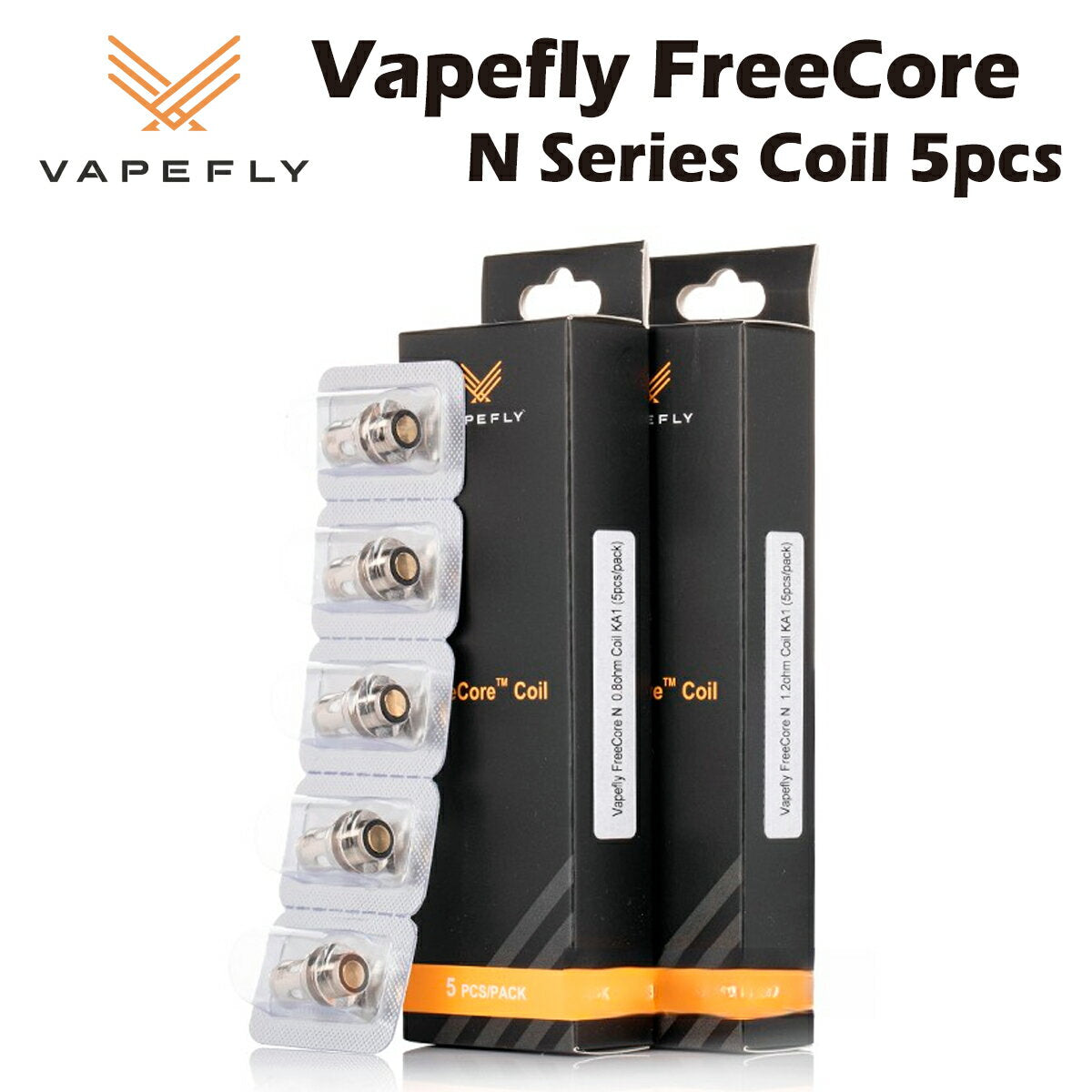 VapeflyFireCoreNNicolas対応交換用コイル5個入0.8Ω/1.2ΩベイプフライファイヤーコアニコラスギャラクシーII2TankGalaxyKit本体リキッド爆煙禁煙ニコチンゼロタールニコチン0水蒸気電子シーシャ持ち運びおすすめmtl正規品
