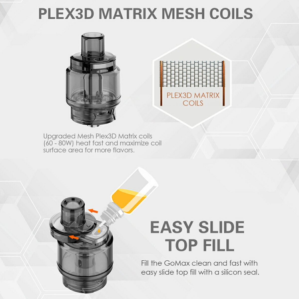 InnokinGoMaxMulti-UseDisposableTank5.5ml0.19Ω使い捨てアトマイザーメッシュコイルイノキン電子タバコ電子たばこVape