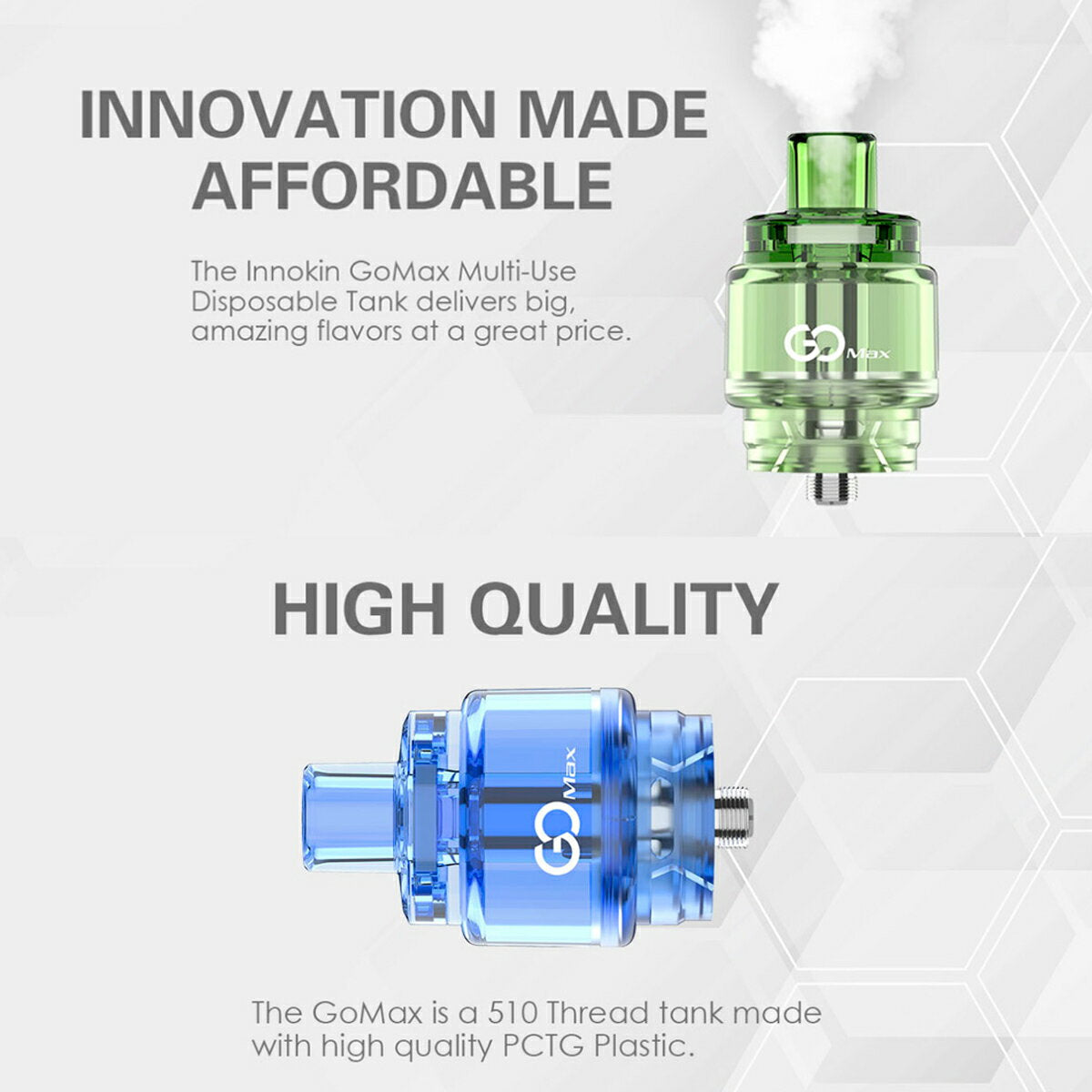 InnokinGoMaxMulti-UseDisposableTank5.5ml0.19Ω使い捨てアトマイザーメッシュコイルイノキン電子タバコ電子たばこVape