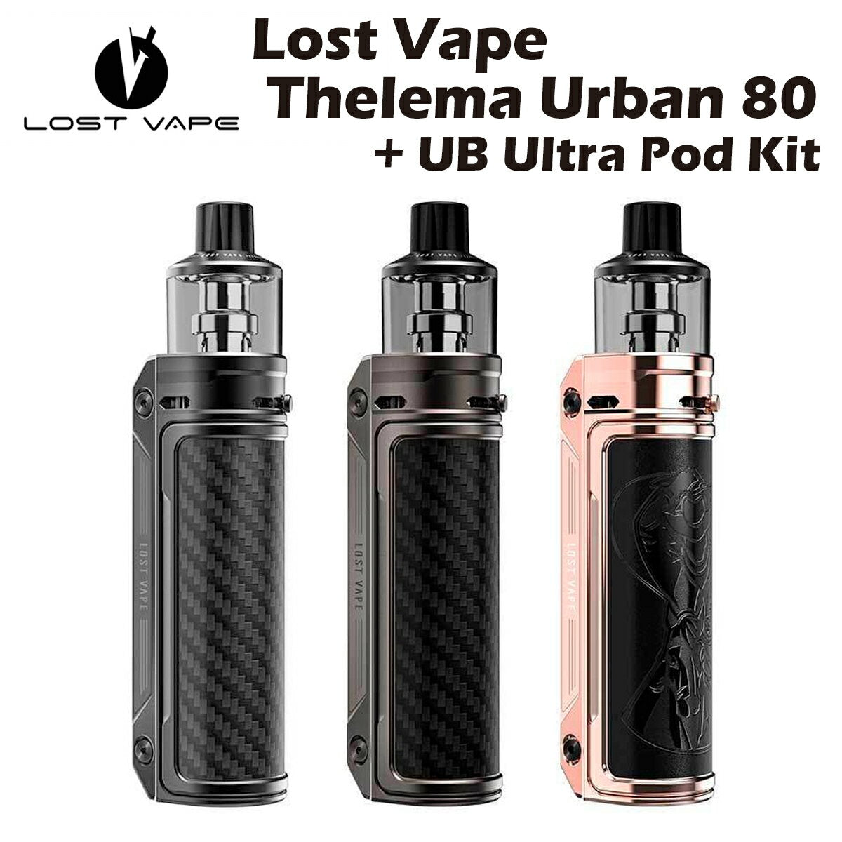【エントリーでP3倍】LostVapeThelemaUrban80W5.5mlスターターキットポッド型ポッドキット18650UBUltraロストベイプセレマアーバンウルトラ電子タバコベイプ本体リキッド爆煙禁煙タールニコチン0シーシャmtldl