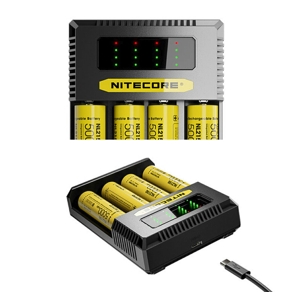 【送料無料あす楽】NitecoreCi4IntelligentUSB-CChargerバッテリー充電器ナイトコア電子タバコ電子たばこベイプモッドスターターキット内蔵充電可本体modVapeフラッシュライトヘッドライド懐中電灯