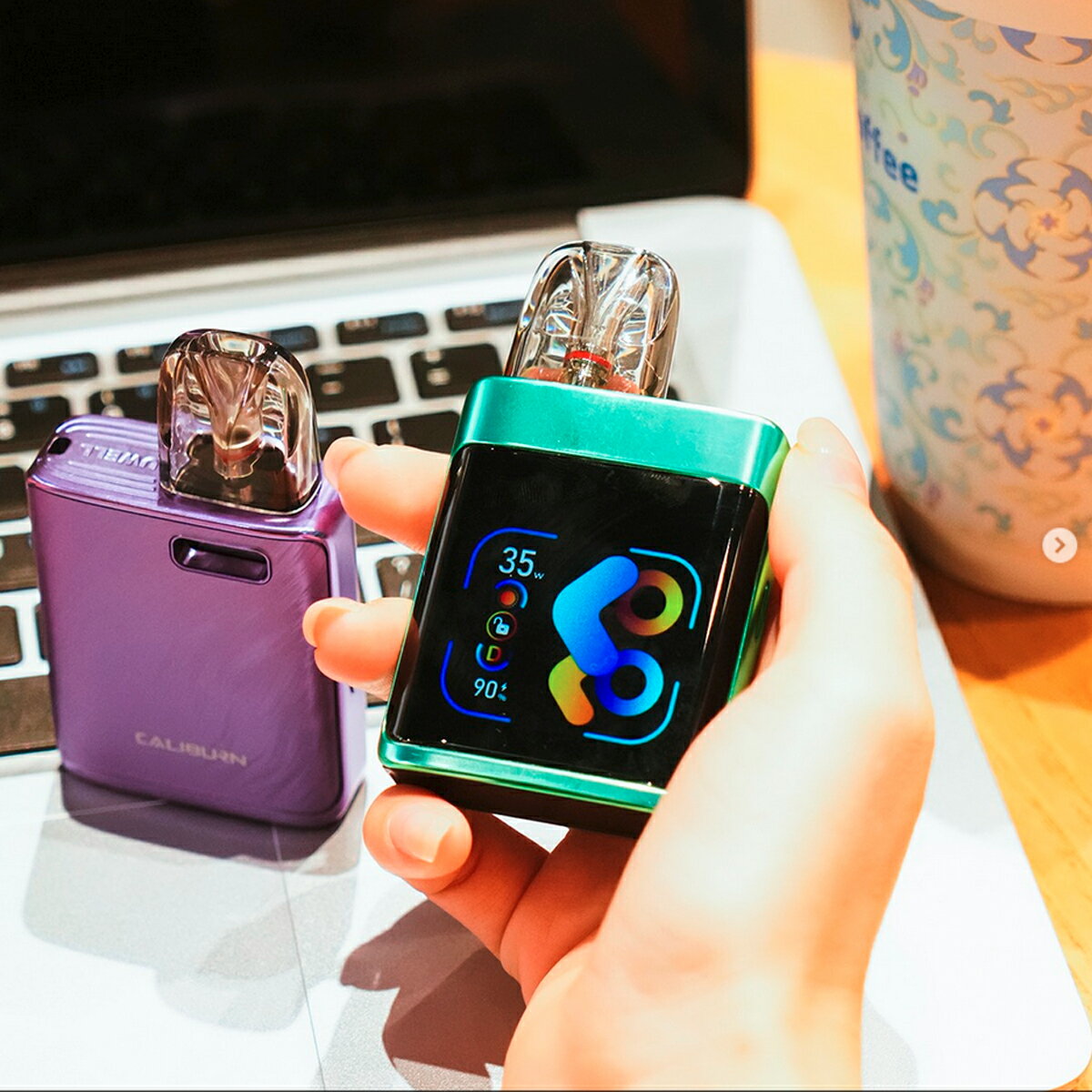 UwellCaliburnG3ProKOKOPodKit1250mAh3mlポッド型スターターキットユーウェルカリバーンプロ電子タバコベイプリ本体爆煙禁煙節煙水蒸気ニコチン0シーシャ持ち運びスリムおすすめGPPmtlvape