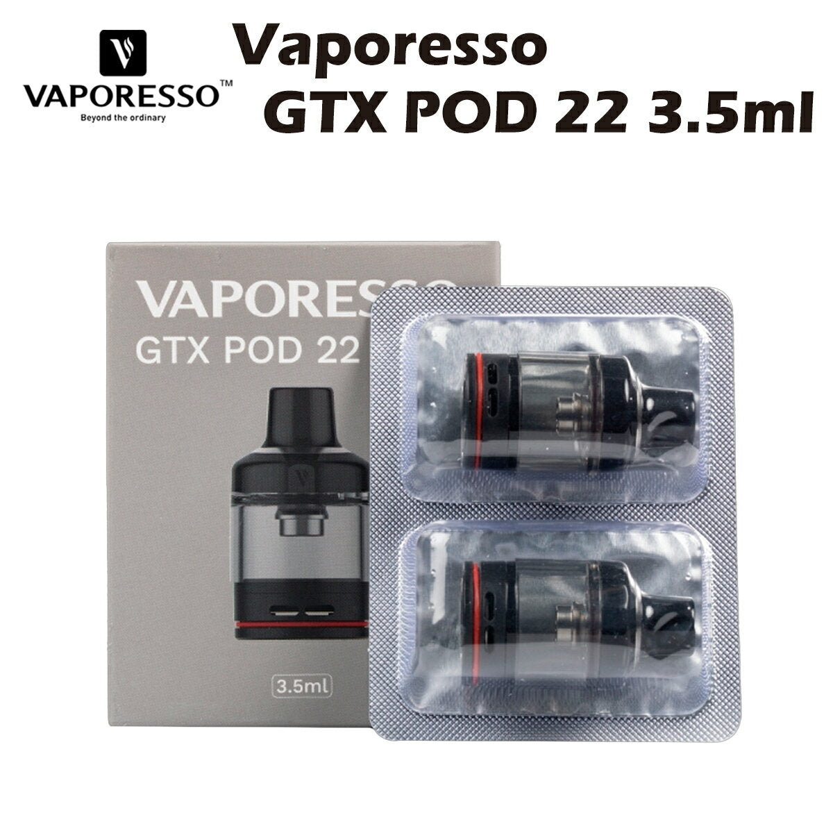 VaporessoGTXPOD222個入ポッドカートリッジ3.5mlベポレッソGO40電子たばこ電子タバコベイプ本体スターターキットリキッド爆煙禁煙ニコチンゼロタールニコチン0水蒸気電子シーシャ持ち運びおすすめmtlvape