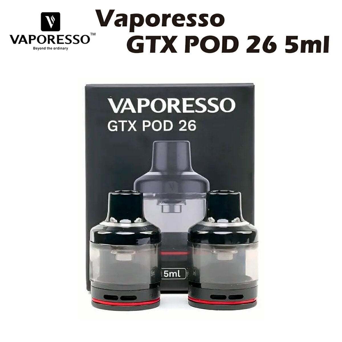VaporessoGTXPOD262個入ポッドカートリッジ5mlベポレッソ4080kit電子たばこ電子タバコベイプ本体スターターキットリキッド爆煙禁煙ニコチンゼロタールニコチン0水蒸気電子シーシャ持ち運びおすすめmtlvape正規品