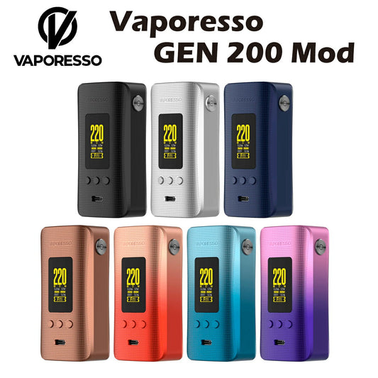 VaporessoGEN200Modモッドバッテリーベポレッソ510規格200W18650×2type-cAXONチップ小型電子たばこ電子タバコベイプ本体ヴェポライザーアトマイザー超爆煙vape正規品