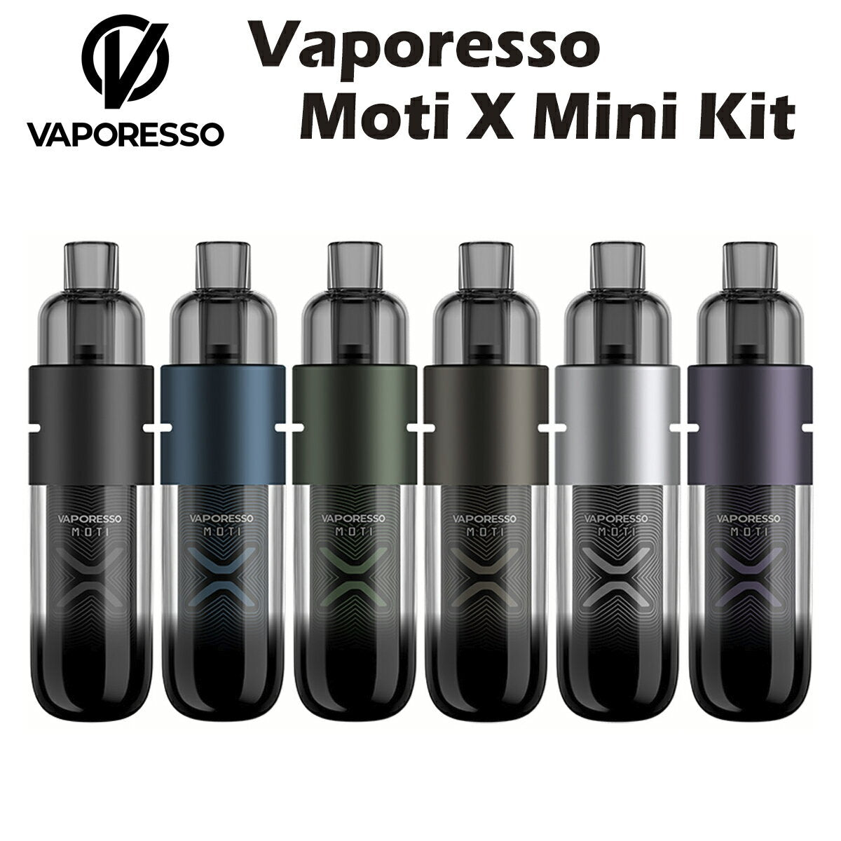 Vaporesso Moti X Mini Pod Kit 1150mAh 29W スターターキット ベポレッソ ポッド型 POD Type-C 電子たばこ 電子タバコ ベイプ 本体 リキッド 爆煙 禁煙 ニコチンゼロ タール ニコチン0 水蒸気 電子 シーシャ 持ち運び ドクター mtl vape 正規品