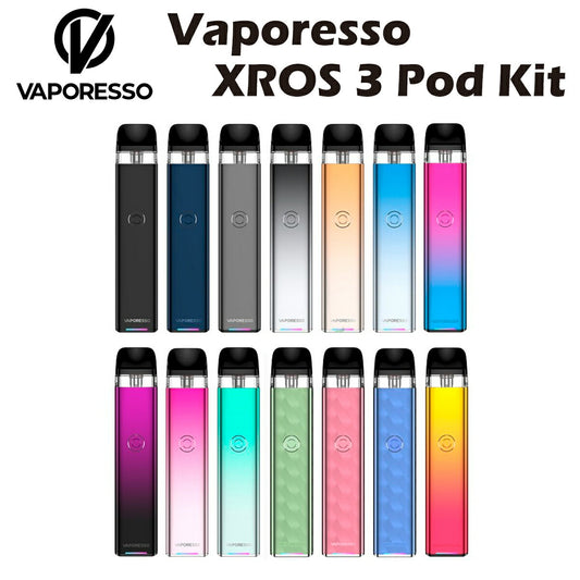 VaporessoXROS3PodKit1000mAh2mlポッド型スターターキットベポレッソクロスミニ電子たばこ電子タバコベイプ本体リキッドコンパクト小型ドクター禁煙ニコチンゼロタールニコチン0水蒸気シーシャ持ち運びmtlvape正規品