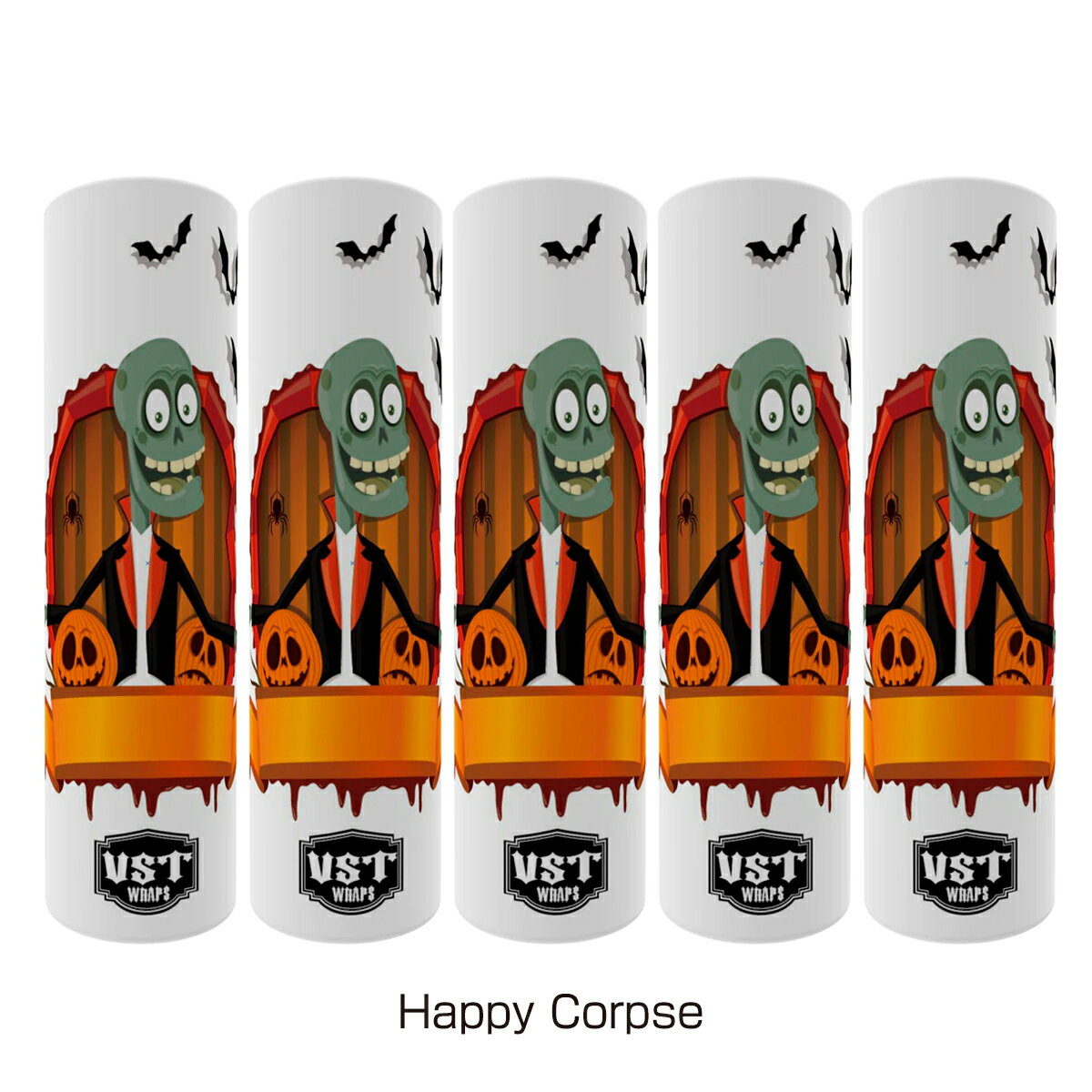 18650バッテリー用 シュリンクラップ 5枚入 電子たばこ 電子タバコ ベイプ Vape 電池