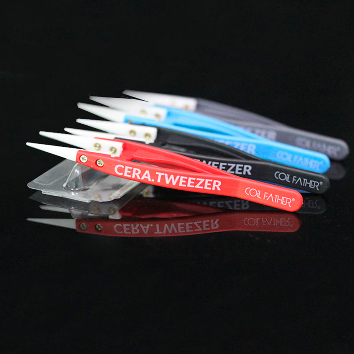 Coil Father Elastic Ceramic Tweezers コイルファーザー セラミックピンセット コイルビルド リビルダブル ツイーザー