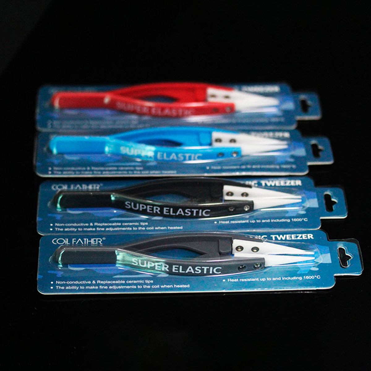 Coil Father Elastic Ceramic Tweezers コイルファーザー セラミックピンセット コイルビルド リビルダブル ツイーザー